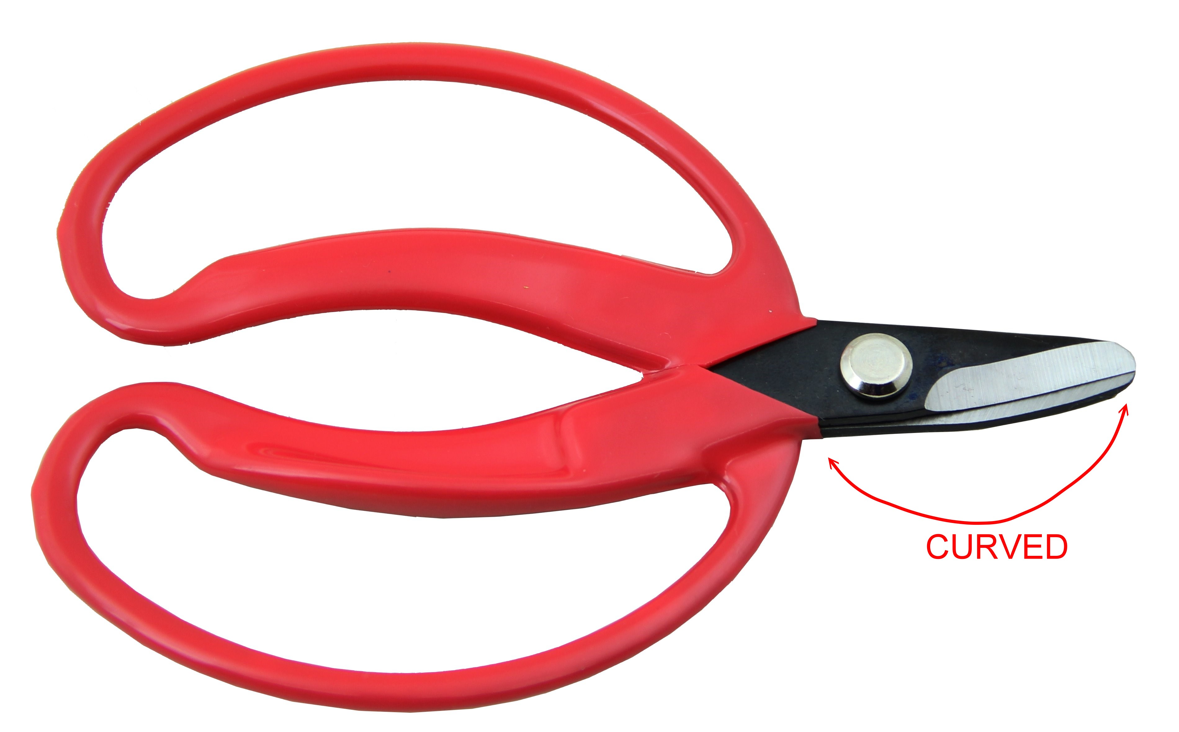Curved orange scissors - for lady