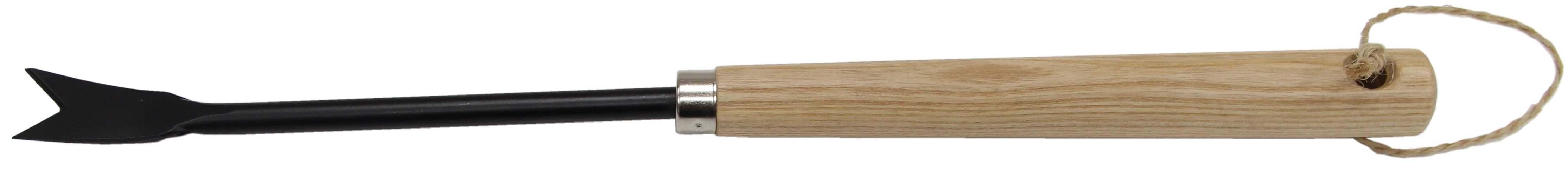 Weeder with ash wooden handle